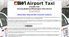 Desktop Screenshot of bwiairporttaxi.com